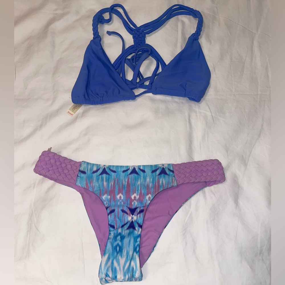 Beach Babe Swimswear Purple Set XS